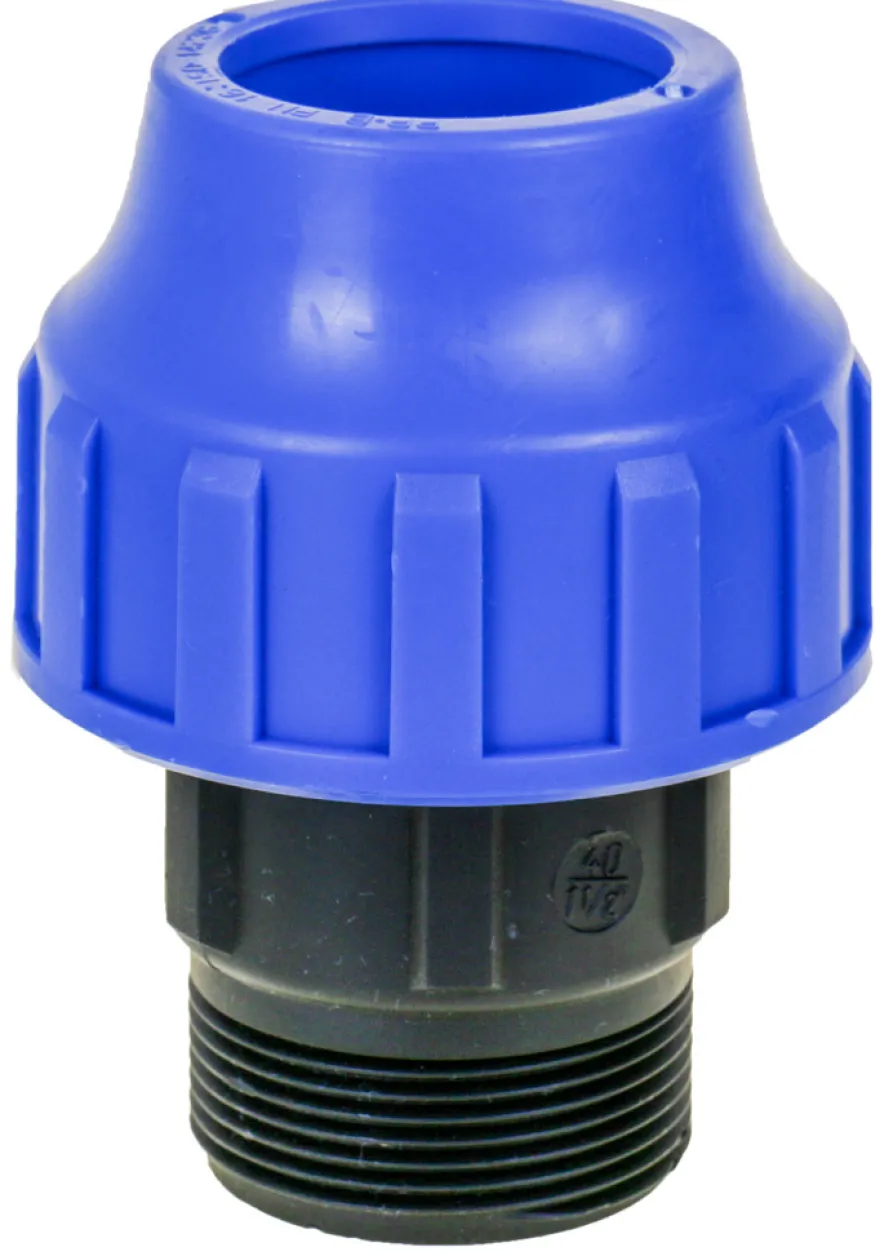 Nippel til PEM-rør 3/4" x 25 mm