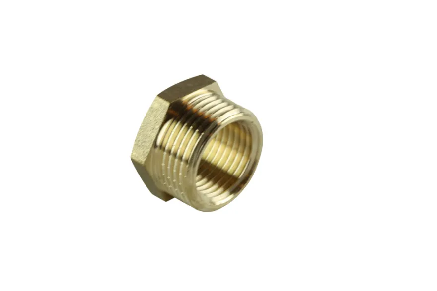 Nippelmuffe messing 3/4" x 1/2"