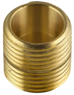 Nippelrør sammenskåret messing 1/2"