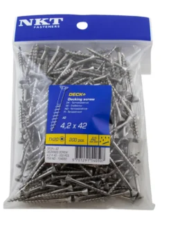 NKT Fasteners DECK+ terrasseskrue 4,2 x 42 mm 200 stk.