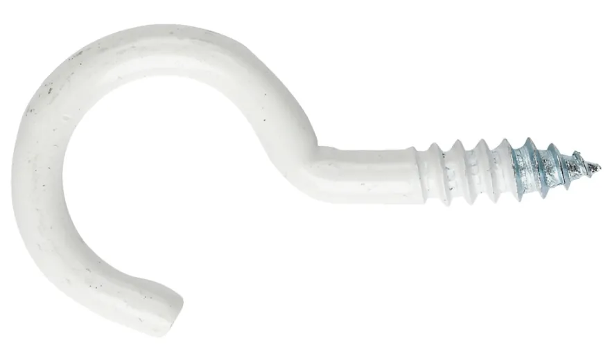 NKT Fasteners skruekrog hvid 5,0 x 65 mm 2 stk.