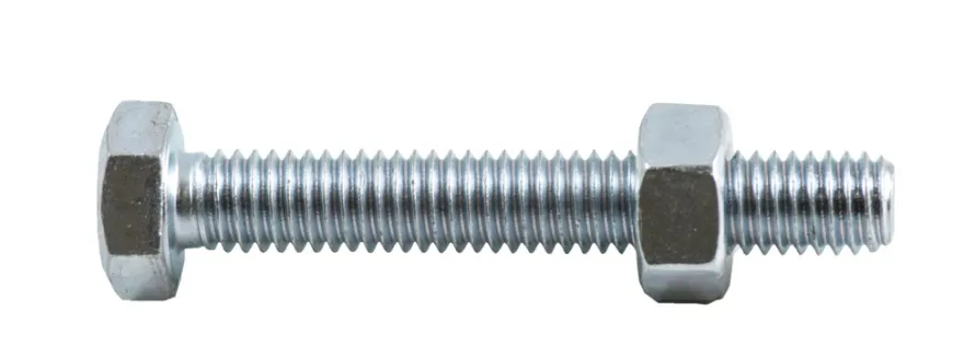 NKT Fasteners stålskruer m/møtrik M6 x 20 mm 8 stk.