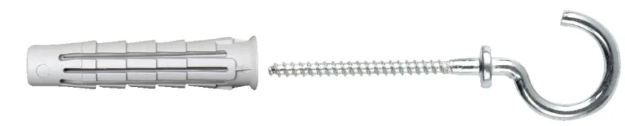NKT Fasteners T6 universaldyvel m/krog 6 x 30 mm 4 stk.
