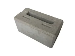 Nordic Block hjørne glat grå 30 x 15 x 15 cm
