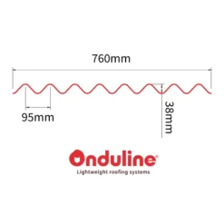 Onduline Easyline® tagplade bitumen 0,76 x 1 meter