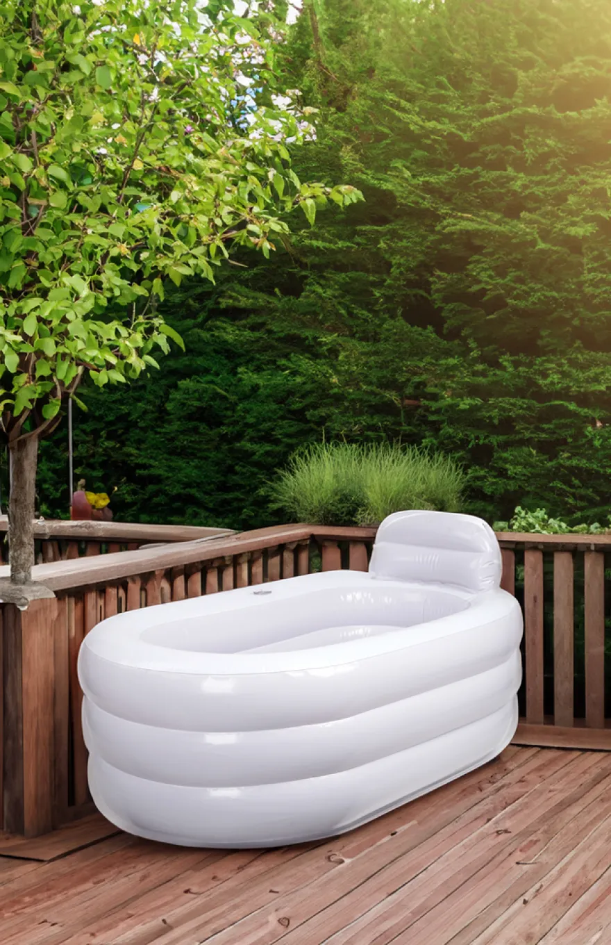 Oppusteligt badekar 131 x 79 x 67 cm