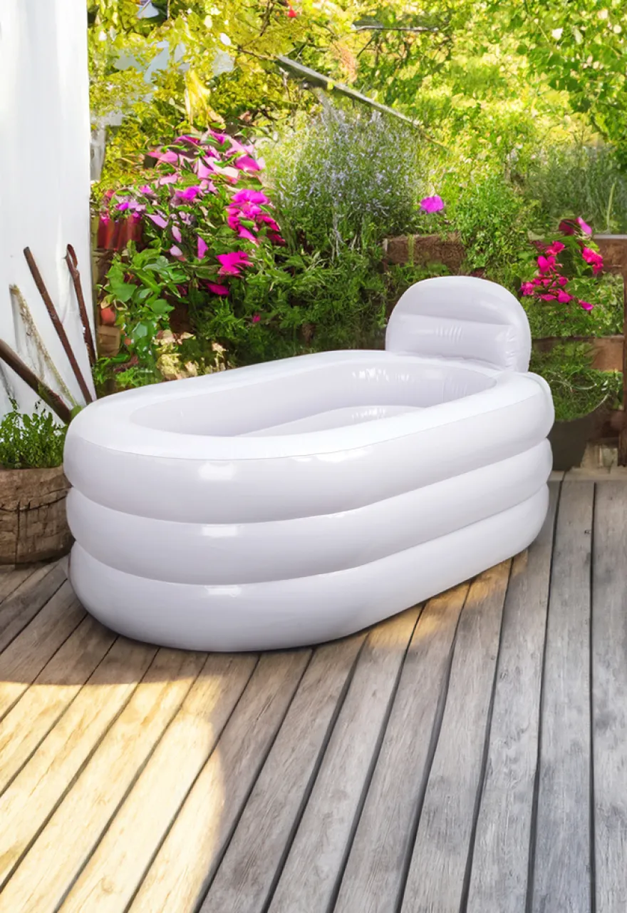 Oppusteligt badekar 131 x 79 x 67 cm