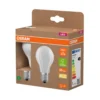 Osram LED mat standardpære E27 2,2 W 2-pk.