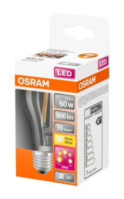 Osram LED Star+ Classic dæmpbar 7 W E27