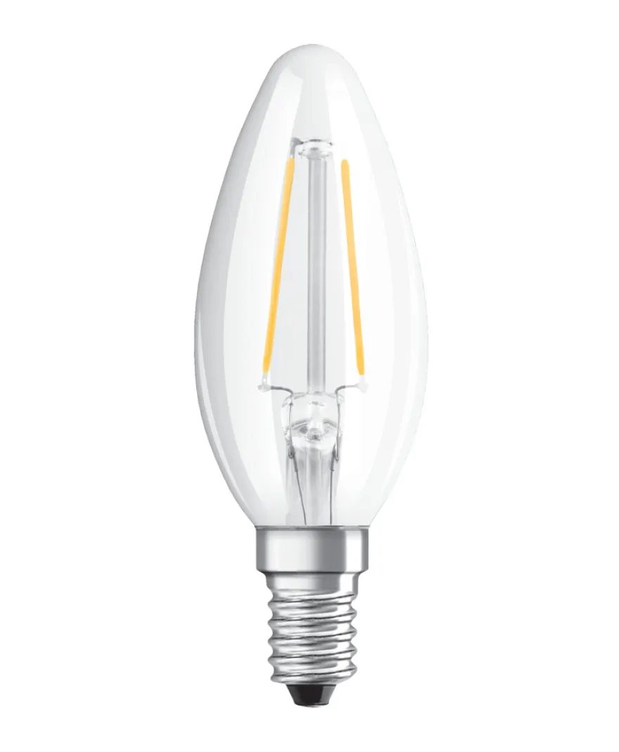 Osram LED Star Classic klar kertepære E14 2,5 W