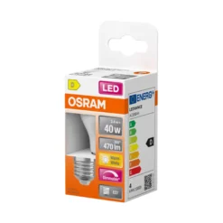 Osram LED Star Classic mat kronepære dæmpbar E27 4,8 W