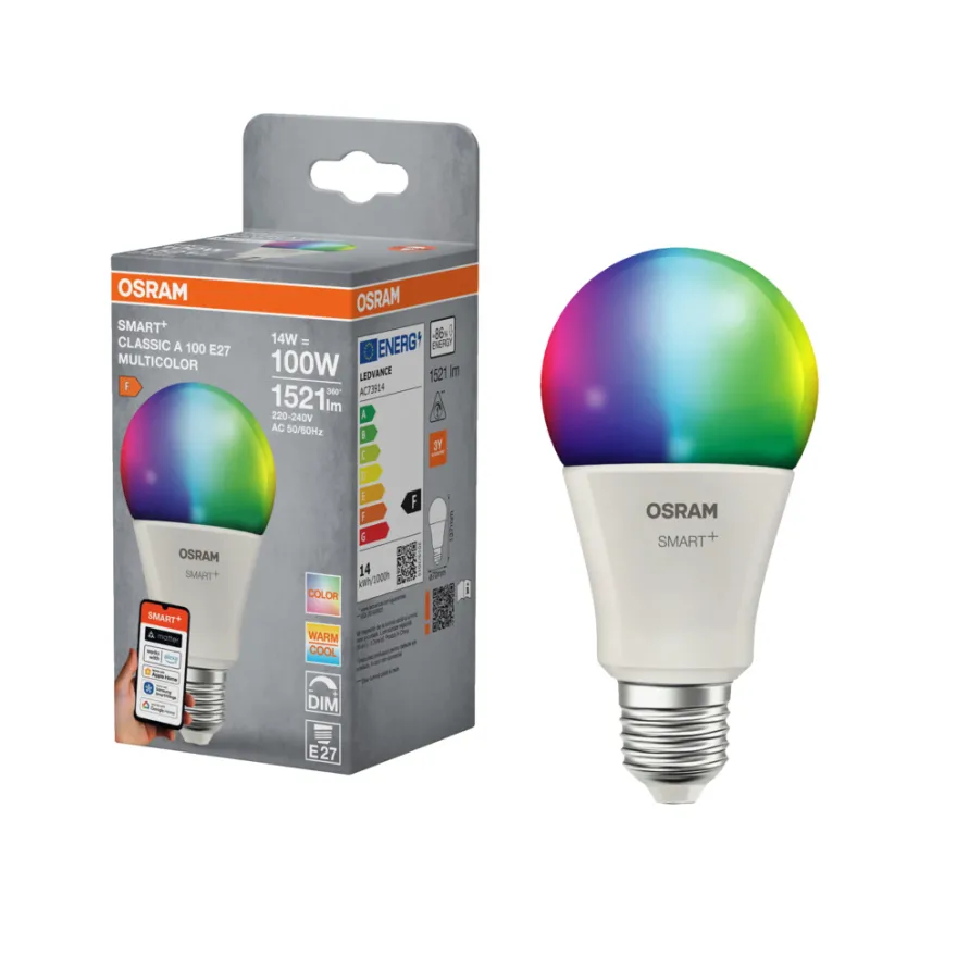 Osram SMART+ LED standardpære RGBW E27 14 W