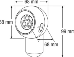 Osram Spylux sensorlampe batteri