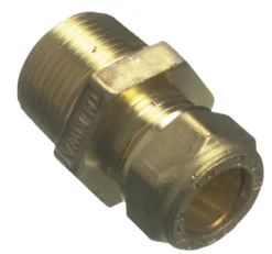 Overgangsnippel til kobberrør/PEX 1/2" x 12 mm