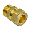 Overgangsnippel til kobberrør/PEX 1/2" x 15 mm