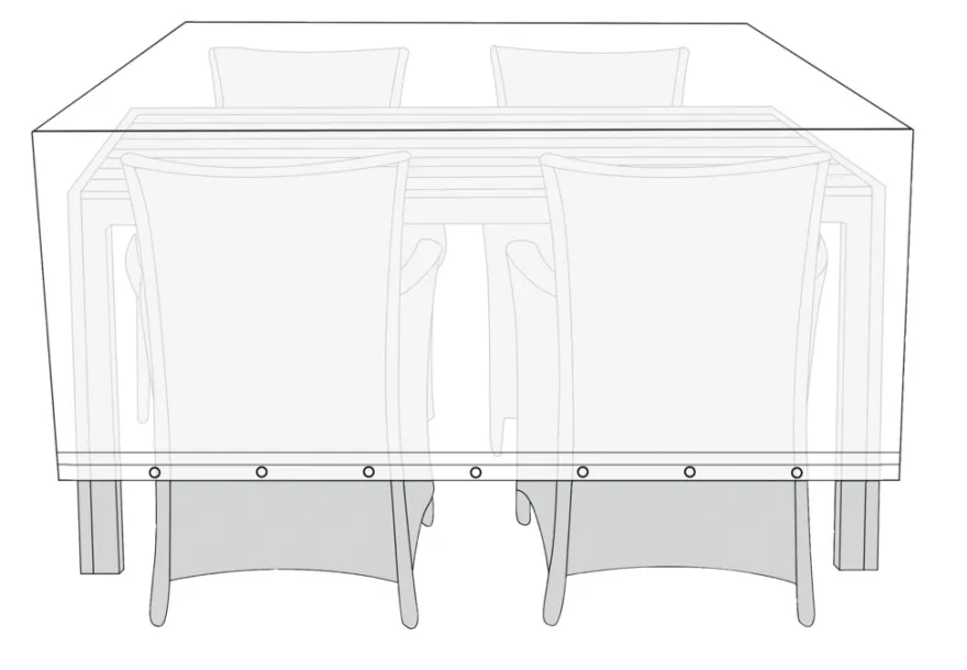 Overtræk til havemøbelsæt L170 x B130 x H85 cm - Sunlife®