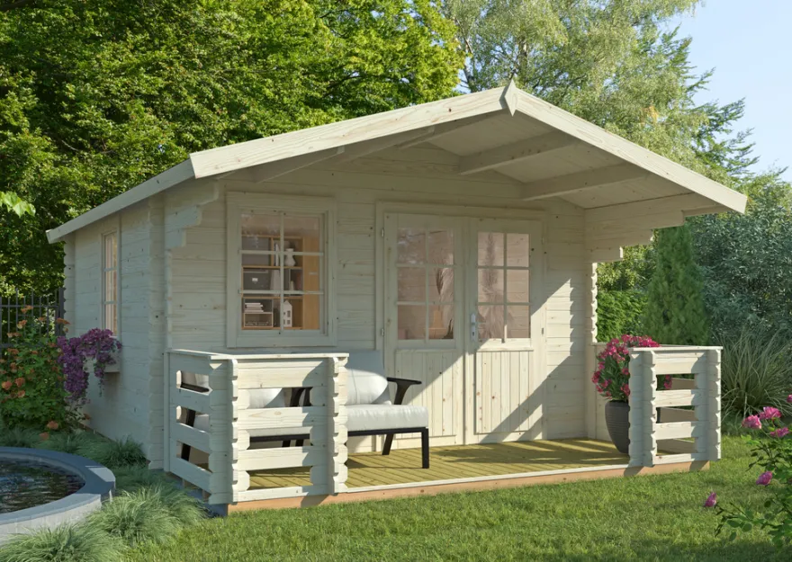 Palmako hytte Kristian 12,6 m² 360 x 360 cm