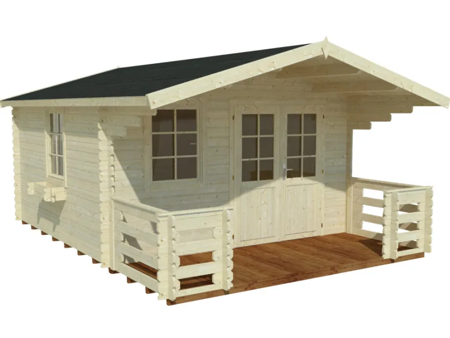 Palmako hytte Kristian 12,6 m² 360 x 360 cm