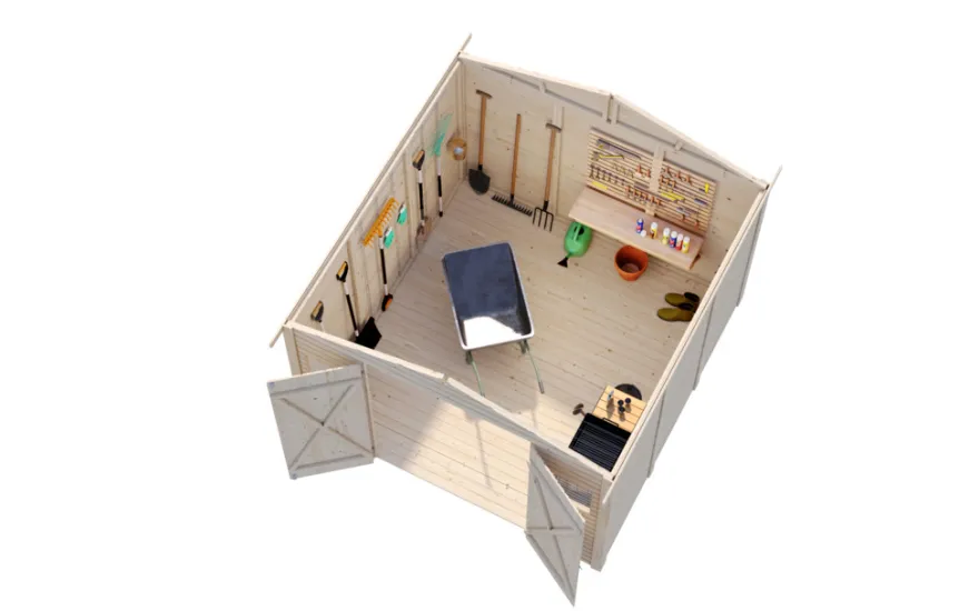 Palmako redskabsrum Aksel 2 - 273 x 280 cm