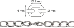 Panserkæde 2 meter x 2,0 mm