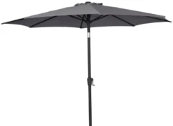 Parasol Arizona grå m/krank og tilt Ø300 cm - Sunlife®