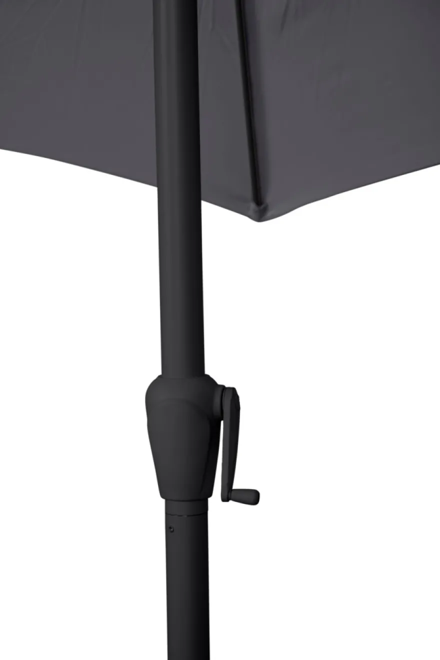 Parasol Arizona grå m/krank og tilt Ø300 cm - Sunlife®