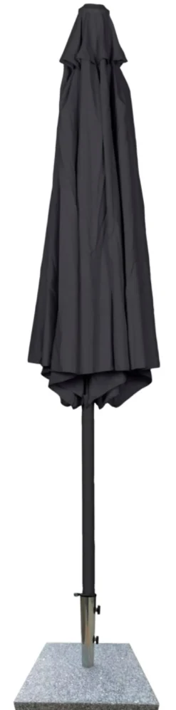 Parasol Arizona sort m/krank & tilt Ø300 cm - Sunlife®