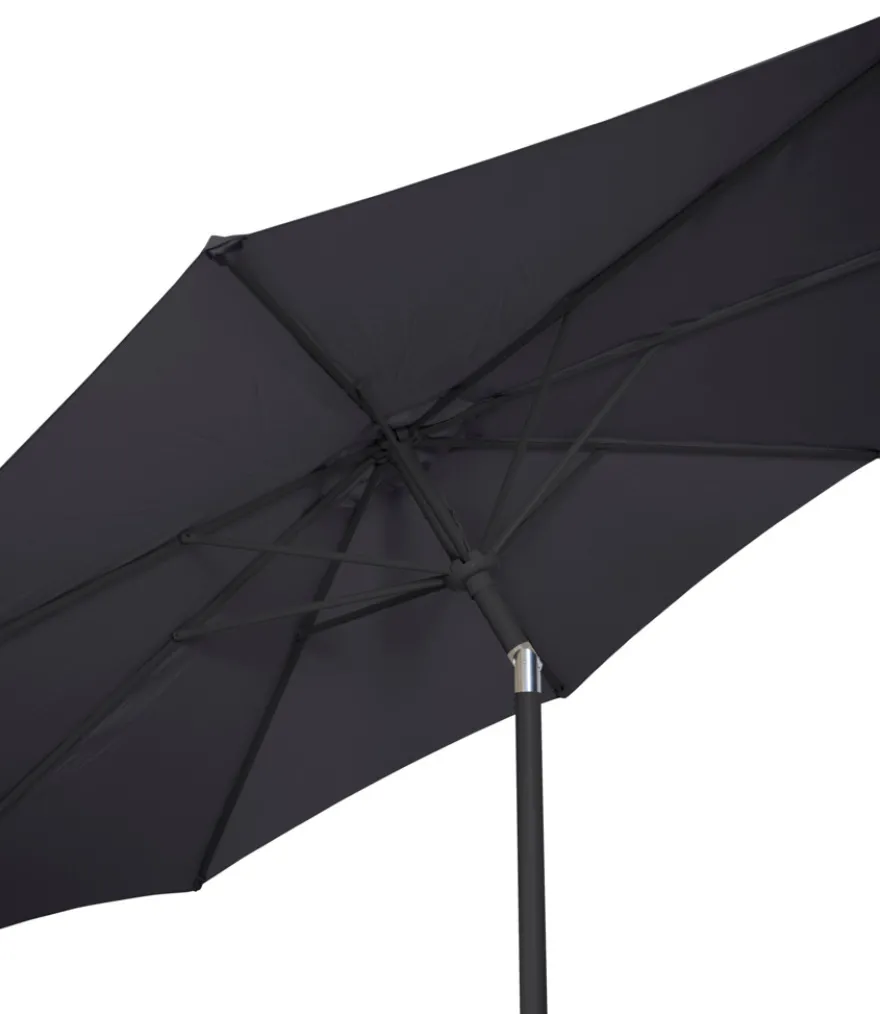 Parasol Arizona sort m/krank & tilt Ø300 cm - Sunlife®
