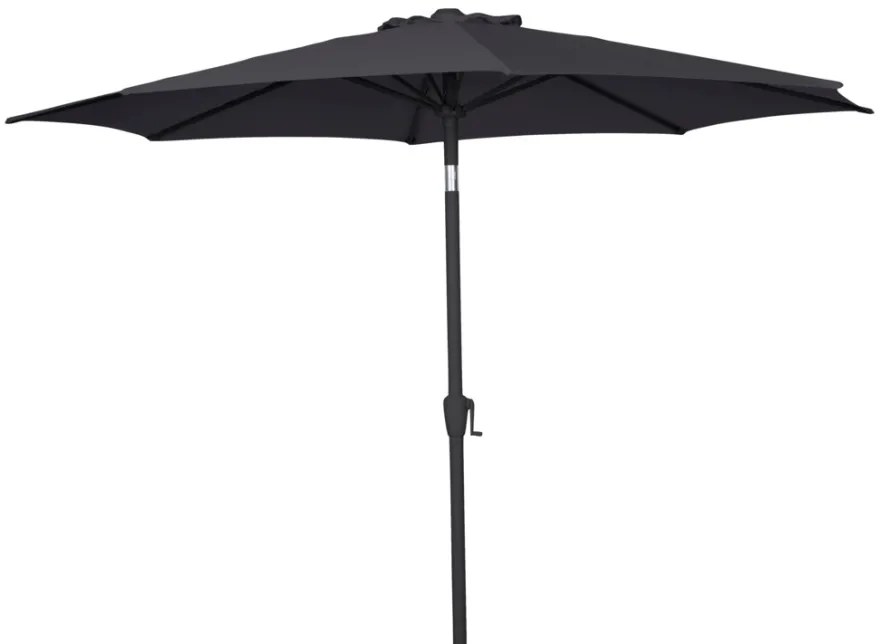 Parasol Arizona sort m/krank & tilt Ø300 cm - Sunlife®