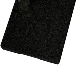 Parasolfod halvrund B45 x D28 x H8/30 cm sort