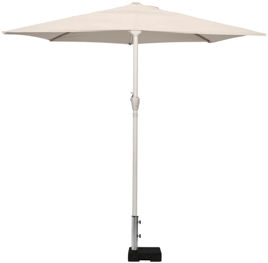 Parasolfod halvrund B45 x D28 x H8/30 cm sort