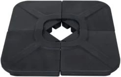 Parasolfod Indiana sort plast - Sunlife®