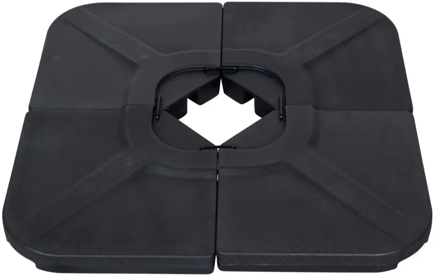 Parasolfod Indiana sort plast - Sunlife®