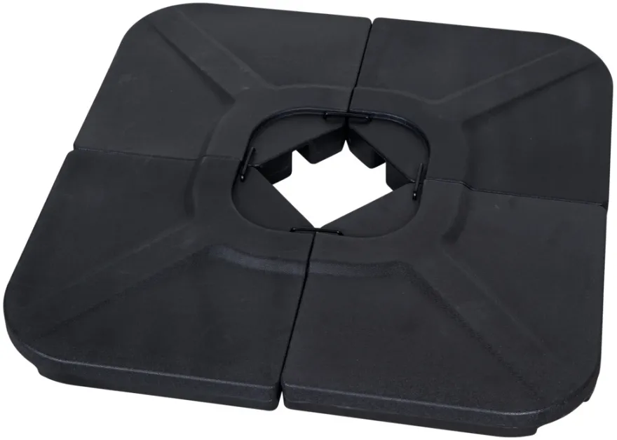 Parasolfod Indiana sort plast - Sunlife®
