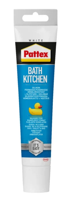 Pattex Silikonefuge bad & køkken hvid 50 ml