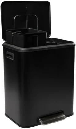 Pedalspand m/soft close 2 x 15 liter - G. Funder