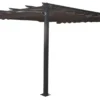 Pergola antracitgrå 300 x 300 x 220 cm