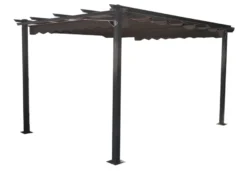 Pergola antracitgrå 300 x 300 x 220 cm