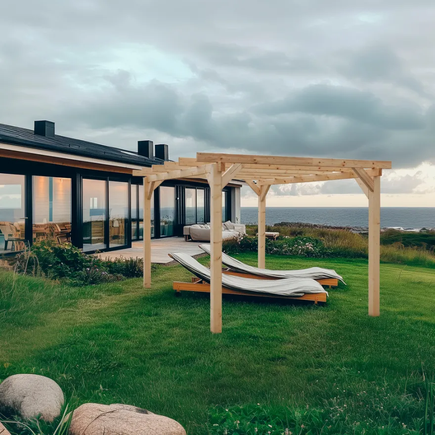 Pergola limtræ 300 x 400 x 240 cm