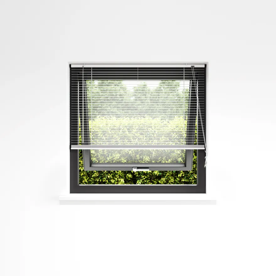 Persienne aluminium hvid 80 x 130 cm