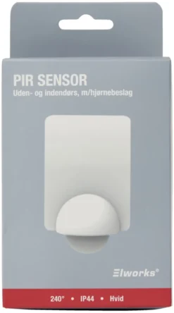 PIR-sensor 240° indendørs/udendørs hvid - Elworks