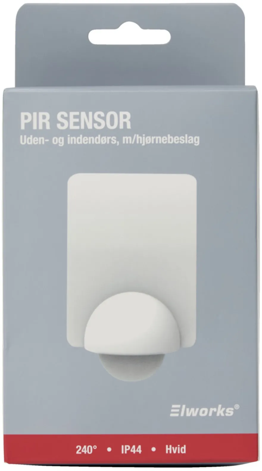 PIR-sensor 240° indendørs/udendørs hvid - Elworks
