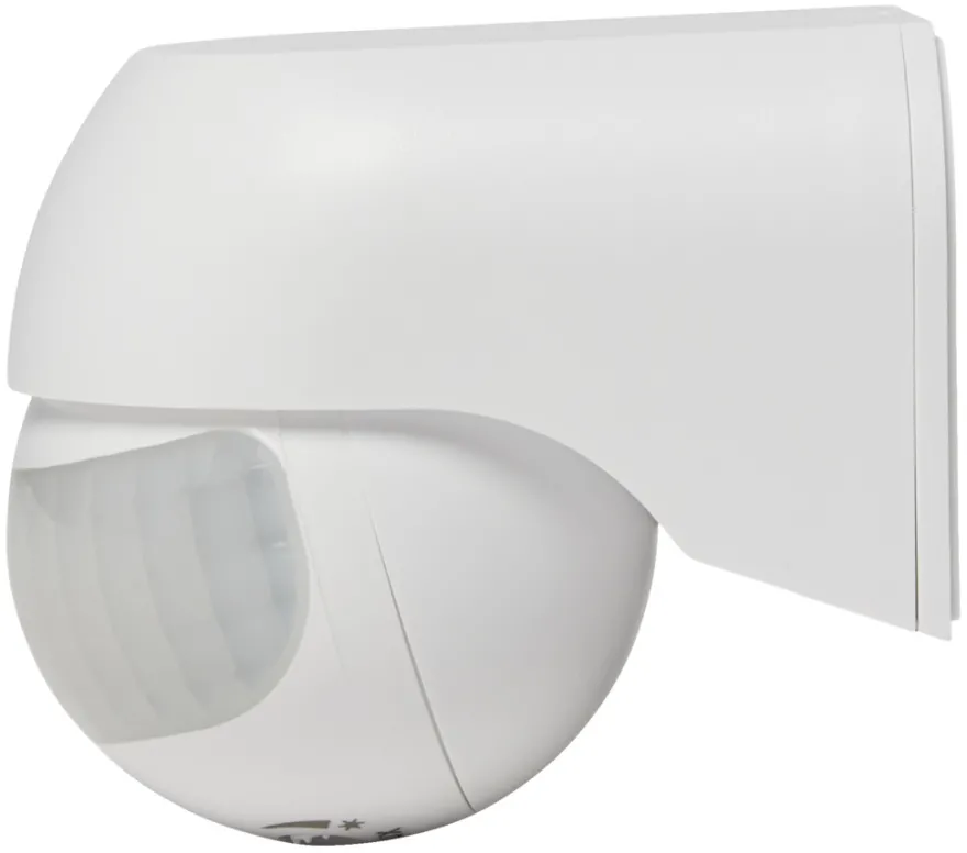 PIR-sensor 180° indendørs/udendørs hvid - Elworks