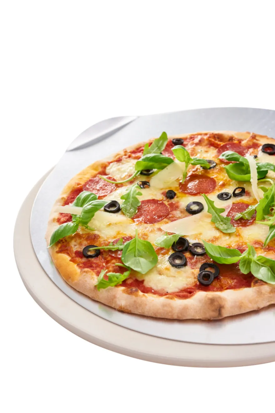 Pizzasten Ø38 cm med alubageplade - Grillexpert®
