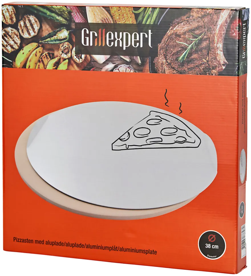 Pizzasten Ø38 cm med alubageplade - Grillexpert®