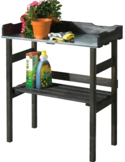 Plantebord sort 78 x 38 x 82 cm