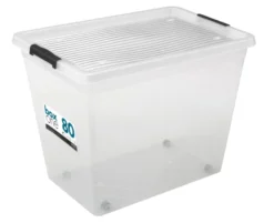 Plast1 plastboks m/låg klar - BoxOne 80