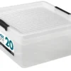 Plast1 plastboks m/låg klar - BoxOne 20