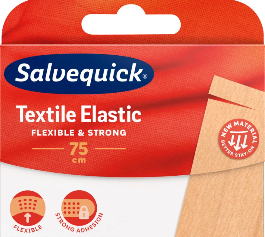Plaster Salvequick Textile Elastic – 75 cm