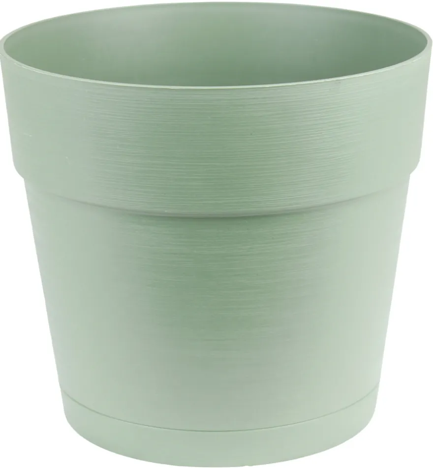 Plastkrukke m/selvvandingsdepot grøn Ø29 cm
